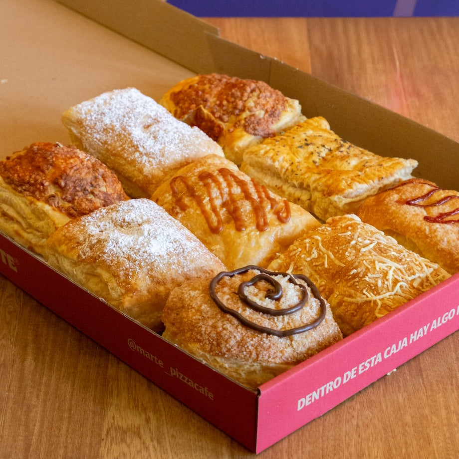 9 pasteles de hojaldre