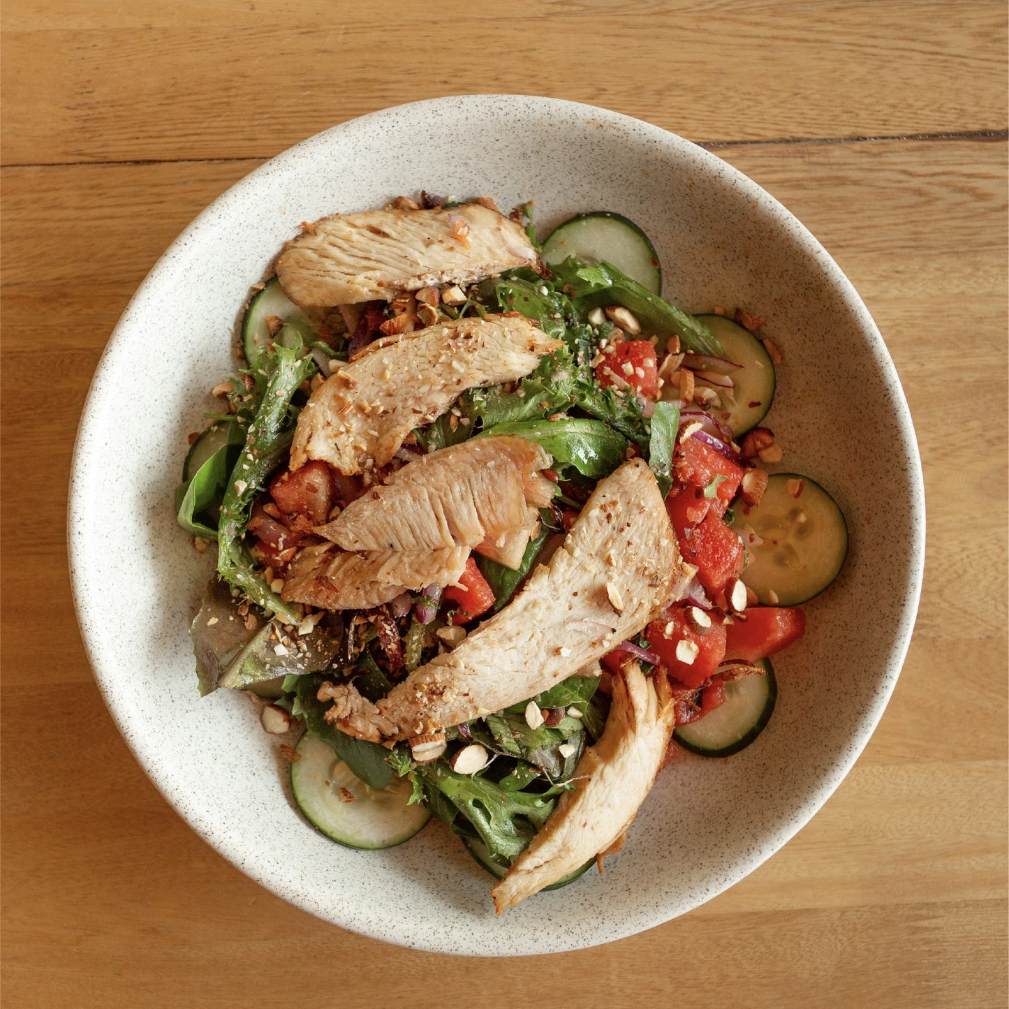 Ensalada de Sandía y Pollo